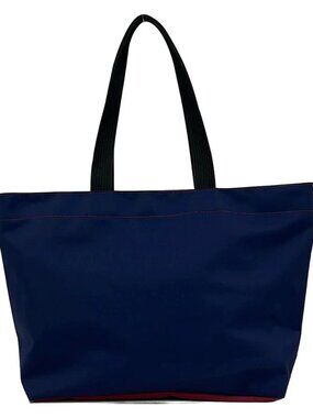 Herve Chapelier Nylon Square Shoulder A4L Navy Bordeaux Black Nylon